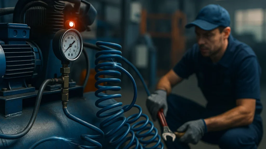 علت افت فشار هوای فشرده در کارخانه چیست؟